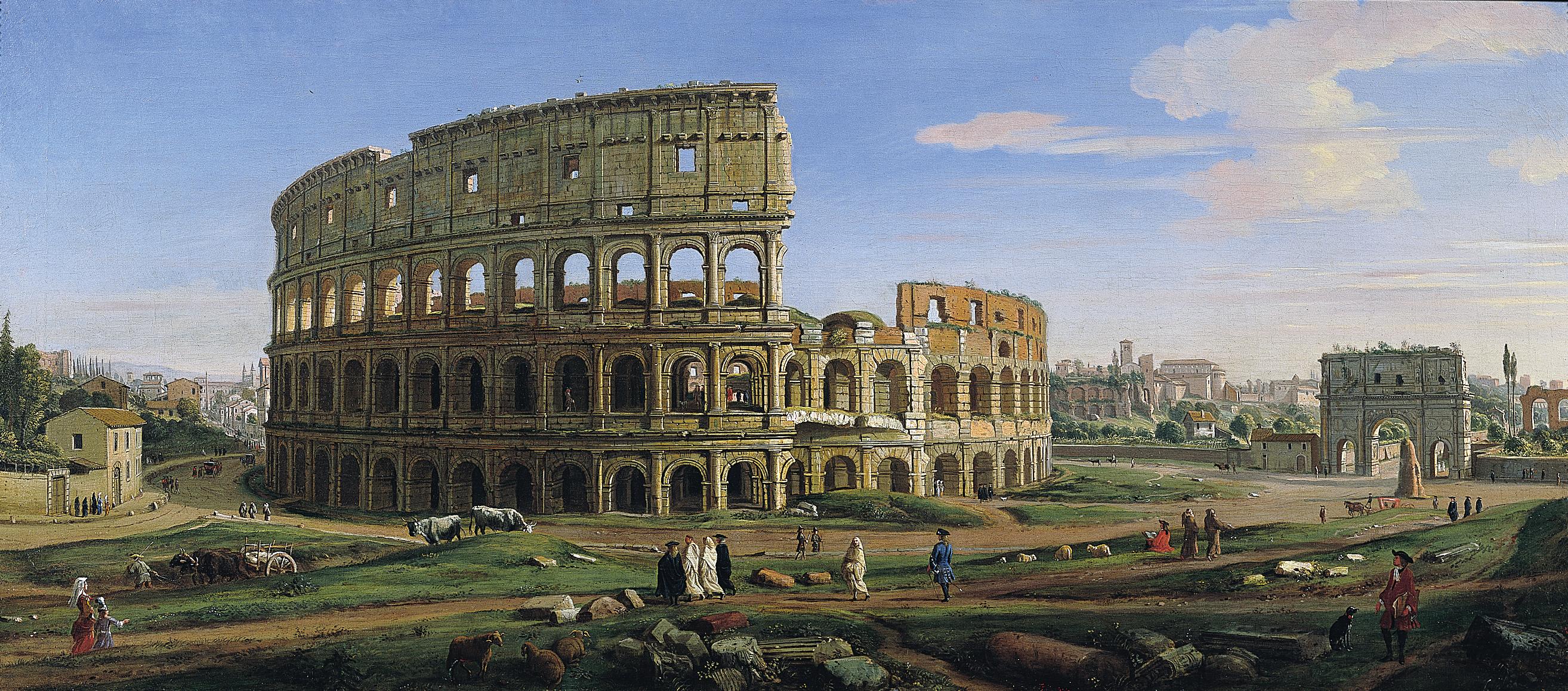 The Colosseum and Arch of Constantine from the East